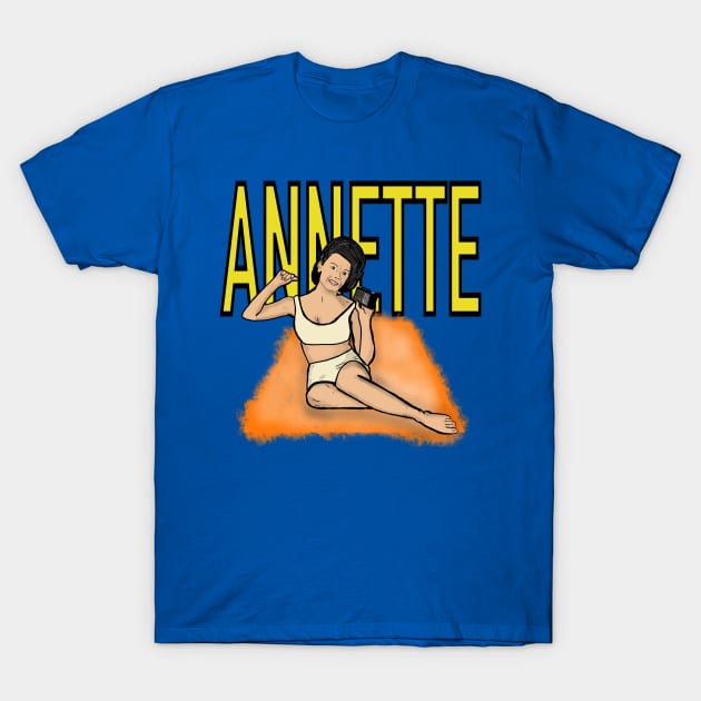 Annette Funicello T-Shirt by TL Bugg